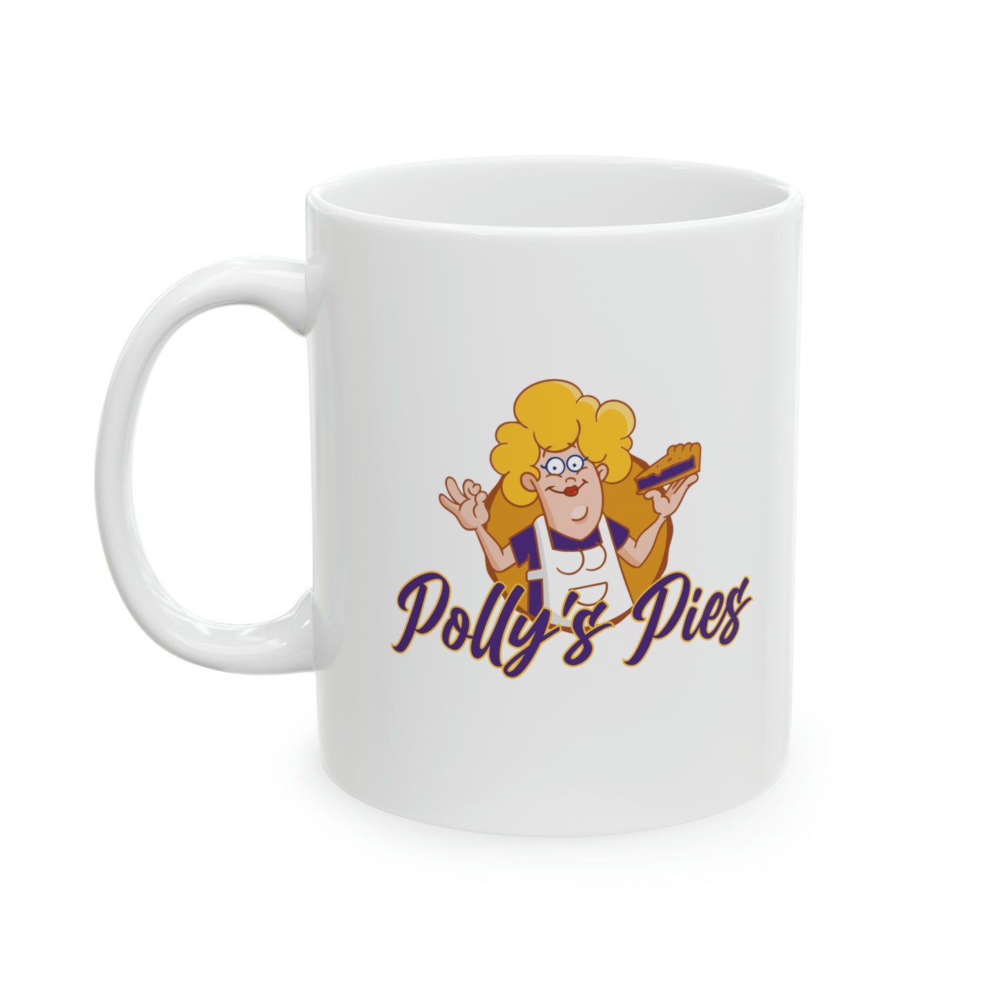 Polly's Pies Ceramic Mug, 11oz