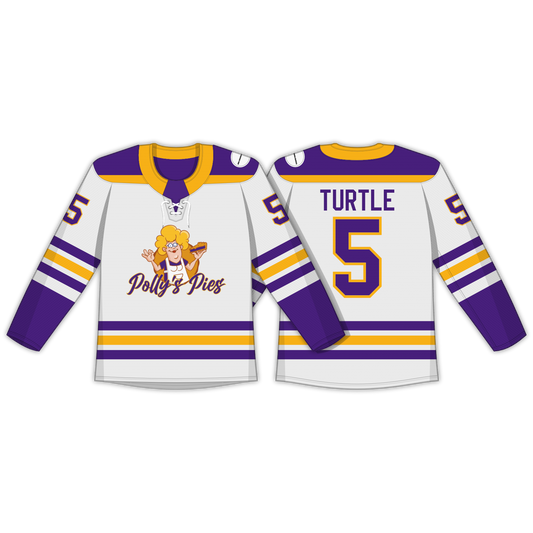 Polly's Pies Hockey Jersey - 5 Turtle - Noel (4-6 weeks)